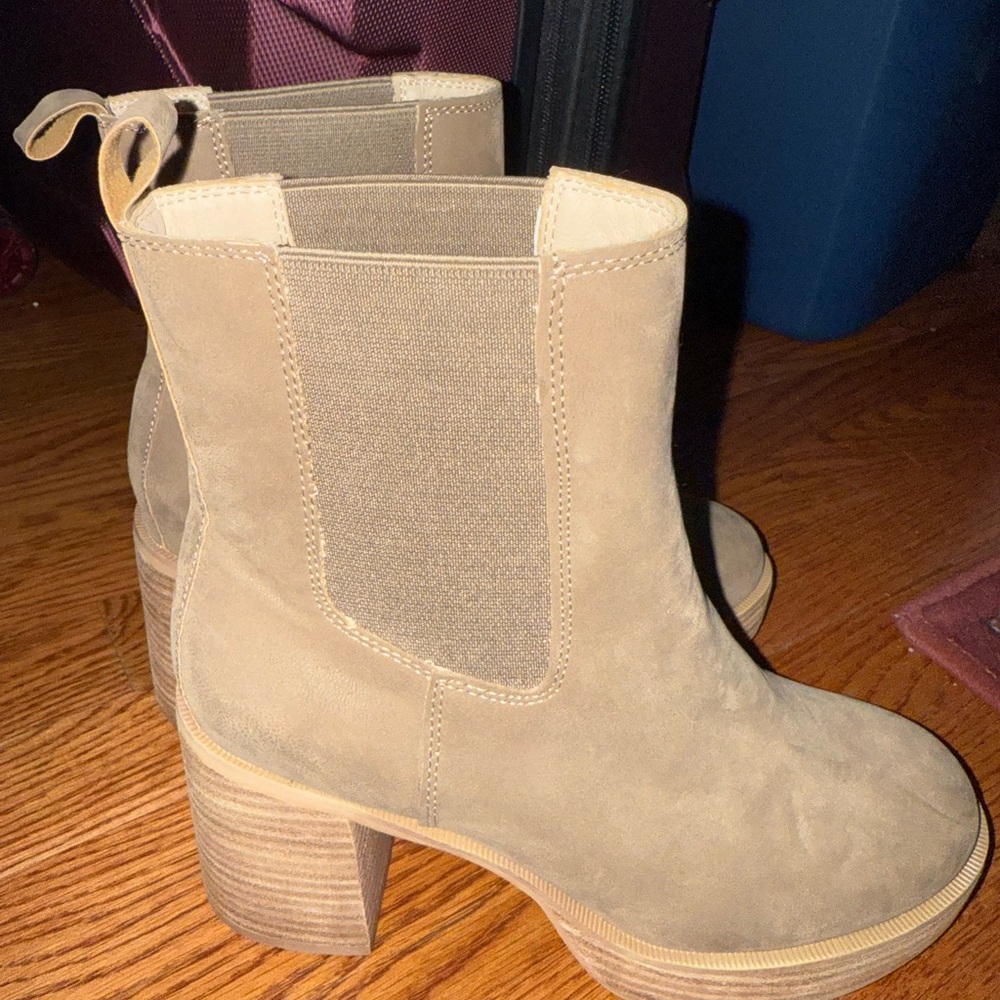 Altar'd State Taupe Heeled Boots